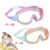 Kids Swim Goggles Anti-Fog UV Protection No Leaking Nose Clip