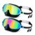Kids Swimming Goggles with Nose Cover, 2-Pack Large Frame Anti-Fog Waterproof Swim Goggles for Boys and Girls, UV Protection Clear Vision Pool Goggles with Silicone Seal, Macaron Green & Blue