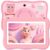 Kids Tablet 7IN Toddler Tablet for Kids, Children Tablets for Toddlers with Parental Controls, Camera, Shockproof Case, Kids Learning Apps Pre-installed Kid’s Educational Tablets for Boy Girl (pink)
