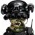 Kids Tactical Helmet Set with Face Mask 4-Eye NVG Model, Flashlight & Mount, Children’s Cosplay Helmet Kit for Pretend Play(CP)