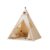Kids Teepee Tent, Indoor Princess/Prince Playhouse, Cute Bear Themed Teepee Tent for Boys Girls, 135×120×140cm