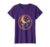 Kids Telescope Moon Gazing Space Explorer Design T-Shirt, Women, Purple, X-Small