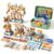 Kids Tool Set with Drill, 172Pcs Toddler Tool Set with Toolbox, STEM Construction Toys, Design and Drill Pretend Play Tool Kit for Boys Girls Ages 3-5, Birthday Gift for Kids