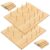 Kigley 6 Pcs Wood Pegboard Drawer Organizer with 48 Pegs Wooden Peg Board System Peg Drawer Organizers for Kitchen Dishes Plate Pegboard Food Containers(Wood Color,20.1×5.91,Bamboo)