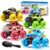 Kigwux 4 Pack Monster Truck Toys for 2 3 4 5 6 7 Year Boys, Light-Up Car Toys with Light-Up Wheels, Take Apart Toys Trucks for Toddler Toys 2-3, Birthday for Toddler Boys Ages 2-4