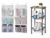KIMBORA Narrow Over the Door Organizer 2 Packs White and Toilet Paper Holder Stand with Storage Brown