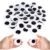 KIMOBER 2 Inches Googly Eyes for Crafts,Large Black Round Plastic Wiggle Eyes with Self-Adhesive for DIY Crafts Decoration,50pcs