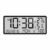 KinderCoring Wall Clock Digital Clock Alarm Clock Temperature Clock Humidity Clock with Date and Week Display and Glass Build for Easy Time Reading Suitable for, Black
