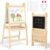 Kinder King Folding Kids Art Easel, Adjustable Easel for Toddlers (Natural)