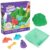 Kinetic Sand, Sandbox Set with 1lb Green Play Sand, 4 Tools & Molds, Storage, Sensory Toys for Kids Ages 3 and up