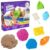 Kinetic Sand, Sandy Shore Adventures 3-in-1 Beach Playset with 32 oz of Moldable Play Sand and 5 Tools, Arts and Crafts Sensory Toys and Craft Kits for Kids Ages 5 and up