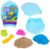 Kinetic Sand, Surf ‘N Sand Paradise Playset with Surfboard Storage Case and 10 oz Moldable Play Sand, 3 Molds and Tools, Arts and Crafts Sensory Toys for Kids Ages 3 and up