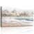 Kinetrix Large Wall Art, Mountain Wall Art, Coastal Wall Decor, Neutral Abstract Landscape Painting Prints, Seaside Beach Scenery Pictures for Living Room Bedroom Hallway Home Decorations 24×48 Inch