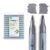 KINGART Twin-Tip Metallic Acrylic Marker Set – 24 Colors – 2mm Bullet & 0.7mm Fine Tip, Water-Based Ink – Dual-Tip Paint Pens for Rock Painting, Glass, Wood, & Ceramic