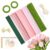 KINGLAKE 400 Pcs Pipe Cleaners Craft Set – 4 Assorted Pink Pipe Cleaner Set for DIY Flower Making Kit Fluffy Chenille Stems for with Floral Stems Gardening Tape Stamen for DIY Gift Decorations