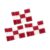KINGTOP Checkered Golf Flag 8×6 Inch – Red/White Check, 420D Nylon, Tube Inserted – Mini Practice Putting Green Flags for Yard, 3-Pack