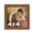 KINLINK 4×4 Picture Frame Brown, 4×4 without Mat, Photo Frames for Wall, Office, Brown Picture Frames for Wall & Tabletop Display