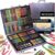 KINSPORY 150PC Art Set with Sketch Book, Coloring Art Kit Drawing Art Supplies Case, Markers Crayon Colour Pencils for Budding Artists Kids Teens Boys (Blue)
