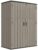 KINYING Outdoor Storage Cabinet Waterproof, 57 Cu.ft Resin Vertical Outdoor Storage Shed for Patio Furniture, Garden Tools, Pool Accessories, Mower Storage (Brown)