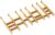 kiplant Bamboo Drawer Dividers – Adjustable Drawer Dividers for Kitchen, Clothes, Closet & Office – 8 Pack with Inserts, 13.8-18.8 Inches, Non-Slip Silicone Ends