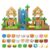 KIPLATOY 138 PCS Magnetic Building Blocks Set with 3 Light-Up Blocks