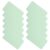 Kisangel 100pcs Green Blank Index Cards 3×2 Inches with Rounded Corners, Matte Surface Paper Flash Cards for Studying, Graffiti, and Memo Notes, Compact and Portable for Office and School
