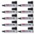 Kisangel 10pcs Jumbo Permanent Marker Thick Pen for Notes and Labels