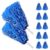 Kisangel 20pcs Blue Pet Cheerleading Pom Poms Handheld Sports Cheer Poms