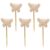 Kisangel 5pcs Creative Butterfly Gel Ink Pen Golden for School and Office