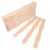 Kisangel 70pcs Wooden Wavy Fan Handles for Wedding Programs and Auction Bid Paddles, 8-inch Khaki Wood Craft Sticks with Smooth Surface, Vintage-Inspired Chinese Style for Summer Cooling
