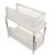 Kisangel Shelf Organizer with Strong Durability and Load-Bearing Ability Double-Layer Plastic Condiment Drawer Type for Countertop and Pantries Kitchen Storage