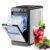 Kismile Countertop Ice Maker, 8 Bullet Cubes in 6 Mins, 26.5lbs in 24Hrs, 2 Ice Sizes, Self-Cleaning Portable Ice Maker with Basket and Scoop, for Home/Office/Camping/RV, Silver