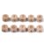 KISSITTY 200pcs Number Beads Large Hole Cube Wood Beads 12mm