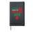 Kiss Me Under The Mistletoe Mistletoe Hardcover Journal, Black