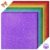 Kisston 60 Pcs 12″ x 12″ Vibrant Colors Glitter Cardstock Paper No-shed Card Stock Paper 250 GSM(92 lb) Heavyweight Cardstock Glitter for Crafts Sparkly for Card Making DIY Art Projects Scrapbook