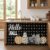 Kitchen Cabinet Curtains Black Hello Fall Sink Skirt for Bathroom Pumpkins Autumn Thanksgiving Polka Dot Dishwasher Curtain Cover Under Desk Curtain Skirt Drape for Classroom Laundry Closet 32″x55″