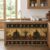 Kitchen Cabinet Curtains Black Orange Halloween Sink Skirt for Bathroom Cat Pumpkins Castle Moon Dishwasher Curtain Cover Under Desk Curtain Skirt Privacy Drape for Classroom Laundry Closet 28″x51″