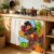Kitchen Cabinet Curtains Colorful Turkey Fall Sink Skirt for Bathroom Thanksgiving Pumpkins Animals Rustic Dishwasher Curtain Cover Under Desk Curtain Skirt Drape for Classroom Laundry Closet 35″x35″