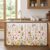 Kitchen Cabinet Curtains Thanksgiving Pumpkin Sink Skirt for Bathroom Country Botanical Flowers Plants Dishwasher Curtain Cover Under Desk Curtain Skirt Drape for Classroom Laundry Closet 32″x55″