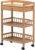 Kitchen Movable Trolleys,Storage Hand Trucks, 3 Tier Beauty Cart with Drawer,Utility Rolling Trolley with Universal Brake Wheel,Hotel Catecart for Aircraft Cabin,/Brown/Large