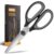 Kitchen Scissors All Purpose, Heavy Duty Stainless Steel Come Apart Kitchen Shears for Food, Herbs, Meat, Fish with Soft Comfort Grip Handle – 8.3-Inch Black