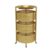Kitchen Storage Cart Rolling Cart Storage Trolley Round Rotating Rolling Cart with Wheels Metal Trolley Kitchen Storage Rack Trolley Rack for Vegetables and Fruits Rollin