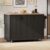 Kitchen Storage Islands and Carts with Drop Leaf Countertop Height-Adjustable Shelves, Rolling Island Cart for Kitchen with Wheels Towel Rack， for Kitchen, Dining Room, Black