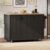 Kitchen Storage Islands and Carts with Drop Leaf with Storage and Dining Table, Rolling Kitchen Island Cart with Wheels Towel Rack， for Kitchen, Dining Room, Black