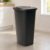 Kitchen Trash Can 11 Gallon with Flip Top Lid, Black Plastic