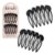 Kitsch French Hair Combs – Strong Hold, Comfortable Hair Accessories for Women | Recycled Plastic French Hair Combs Clips For Everyday Styling – Black, 2pcs
