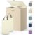 Kitsure Laundry Basket 160L, 2-Compartment Sorter, Removable Bags