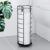 Kitsure Toilet Paper Holder – Space-Saving Toilet Paper Holder Stand Reserve, Rustproof Bathroom Organizers and Storage Solution for Spare Rolls, Black, 15.8″ H