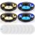 Kittmip 4 Pcs Flea Traps for Inside Your Home with 8 Sticky Pads, Bed Bug Tick Killer Flea Light Gnat Traps Pest Control, UV Night Light Bug Catcher for Bugs Moths Gnat Indoor and Outdoor(Black)