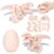 KittyCode 2PCS 3D Printed Dinosaur Eggs, DIY Assembly Kit to Build Articulated Skeleton, STEM Fidget Building Toy for Kids, Sensory Learning Gift